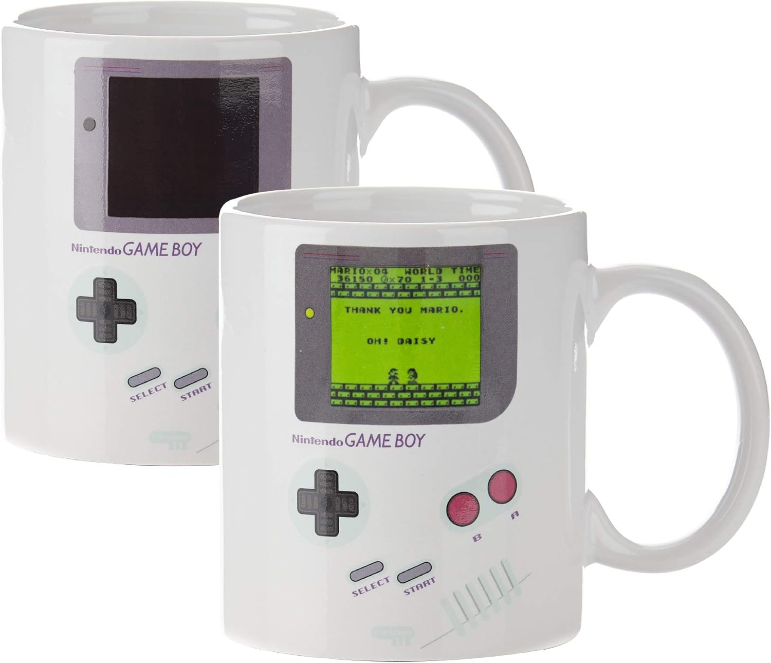 Gameboy Heat Changing Coffee Mug - Officially Licensed Gift for Gamers, Nerds, Nintendo Mario Fans, Men, and Retro 90s Game Enthusiasts, 290ml (10 fl oz) | Paladone