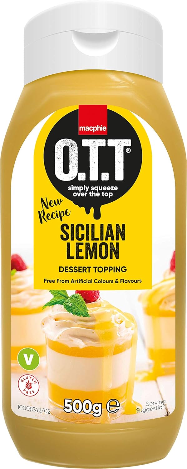 Macphie - OTT Sicilian Lemon Dessert Topping Sauce 500g
