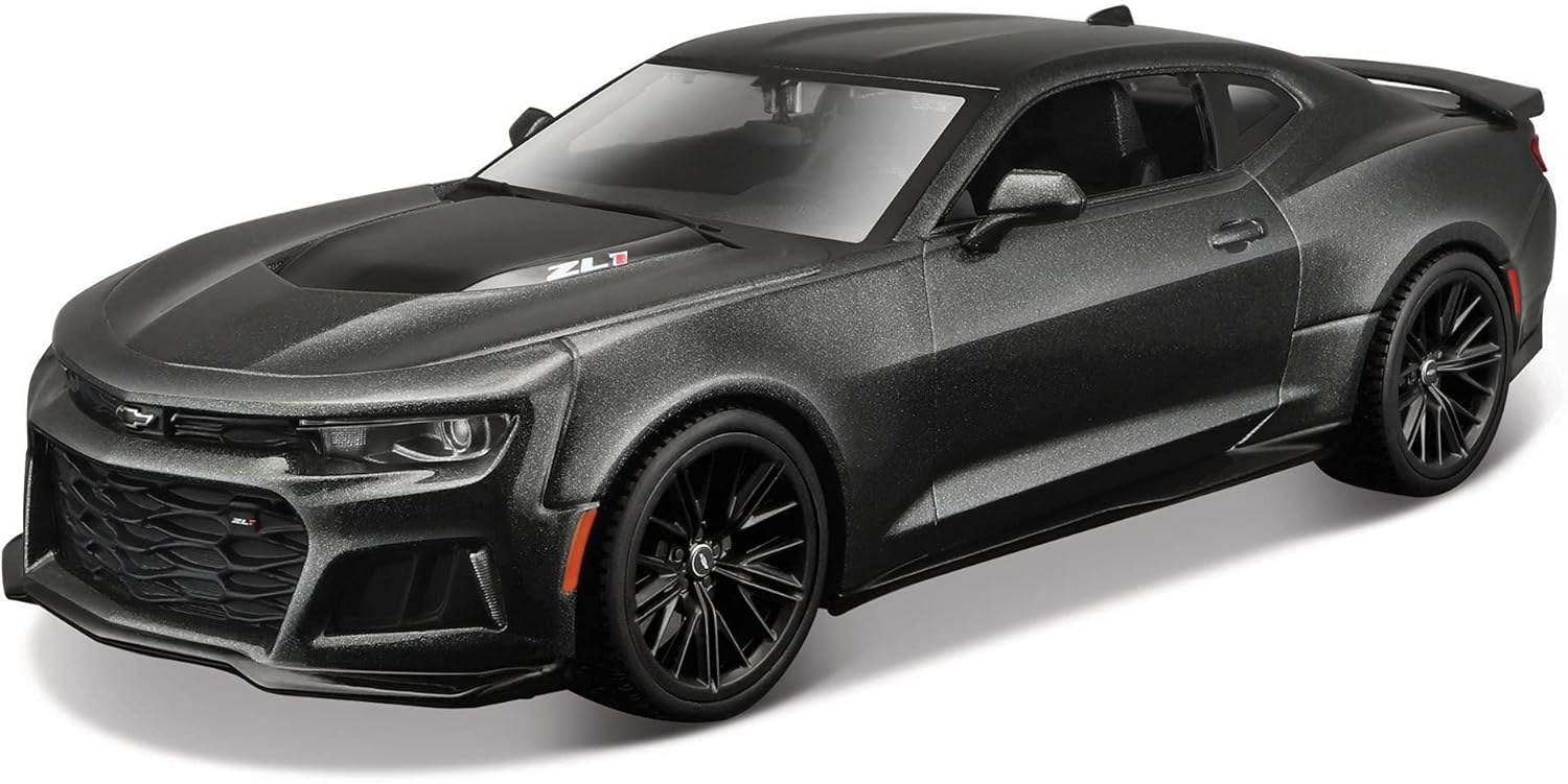 Maisto 1:24 Scale Assembly Line 2017 Chevrolet Camaro ZL1 Die-Cast Vehicle, Black