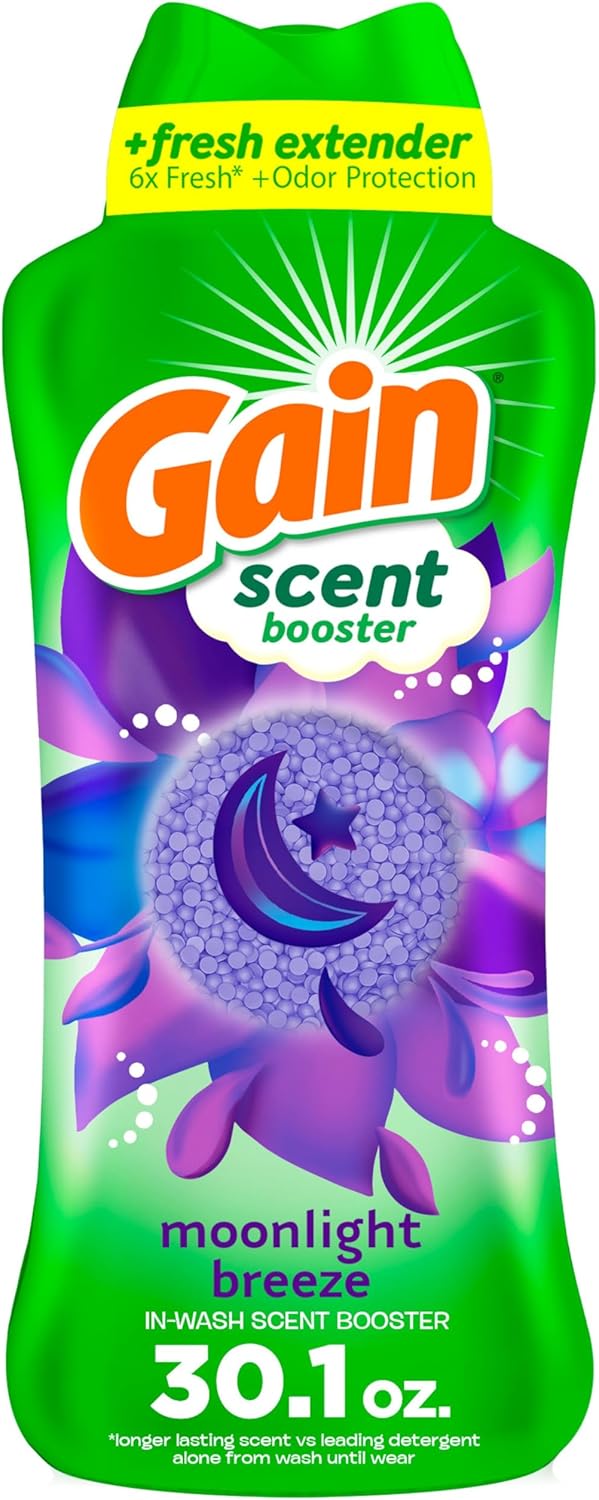 Gain Fireworks In-Wash Scent Booster Beads, Moonlight Breeze Scent, 30.1 oz