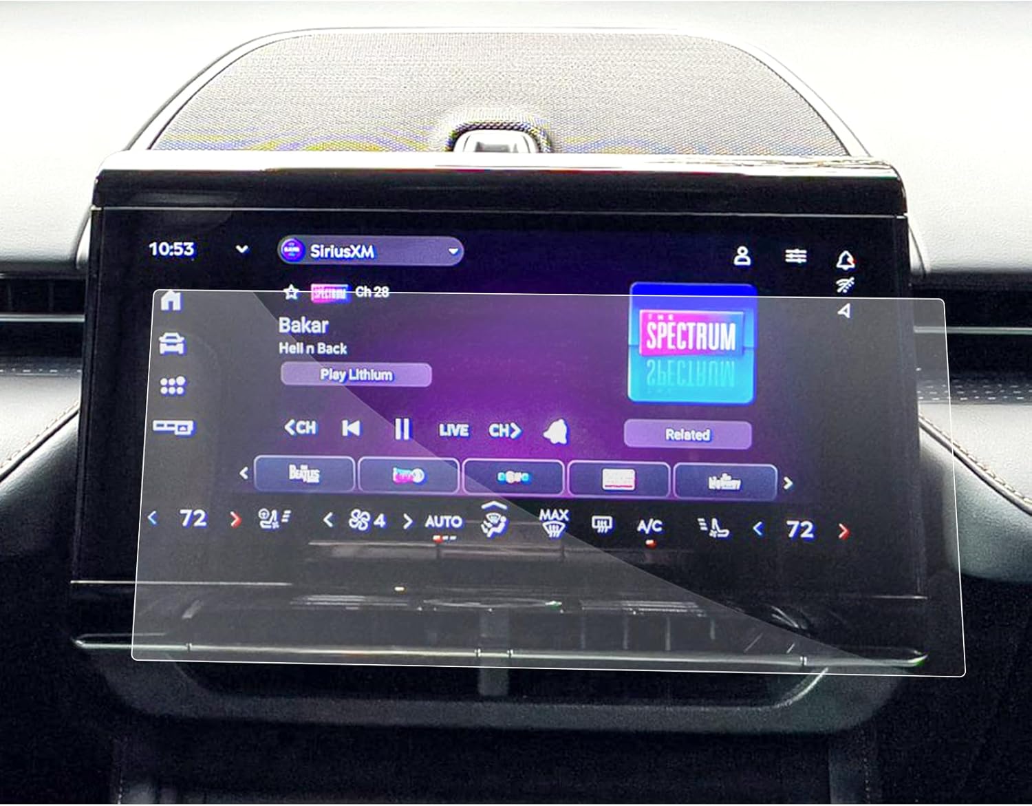 SXCY for 2025 Lincoln Nautilus Screen Protector 11.1 Inch 2024 2025 Nautilus Accessories 2025 Nautilus Navigation Infotainment Screen Protector[2PCS Nano]