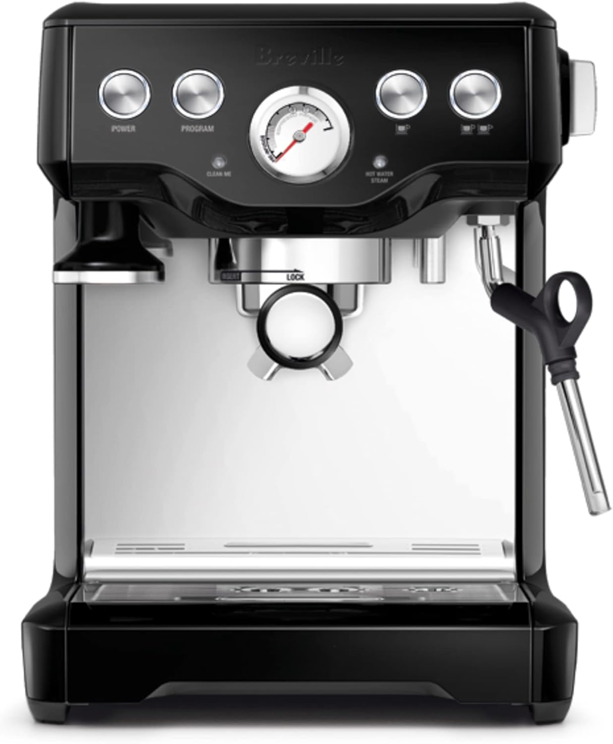 Breville Infuser Espresso Machine BES840XL, 10.25 x 12.5 x 13.25 Inches, Black Sesame