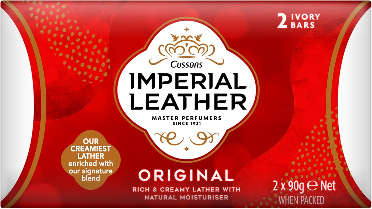 Imperial Leather Bar Soap Original Classic Cleansing Bar, Gentle Skin Care, Bulk Buy, Pack of 9 x 2 bars (total 18 bars)