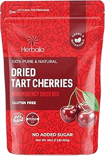 Dried Cherries Tart Cherry, 1lb. Montmorency Tart Cherries, Dried Sour Cherries Fresh, Montmorency Dried Tart Cherries, Dried Cherries, All-Natural Whole Sour Cherry 16 oz.