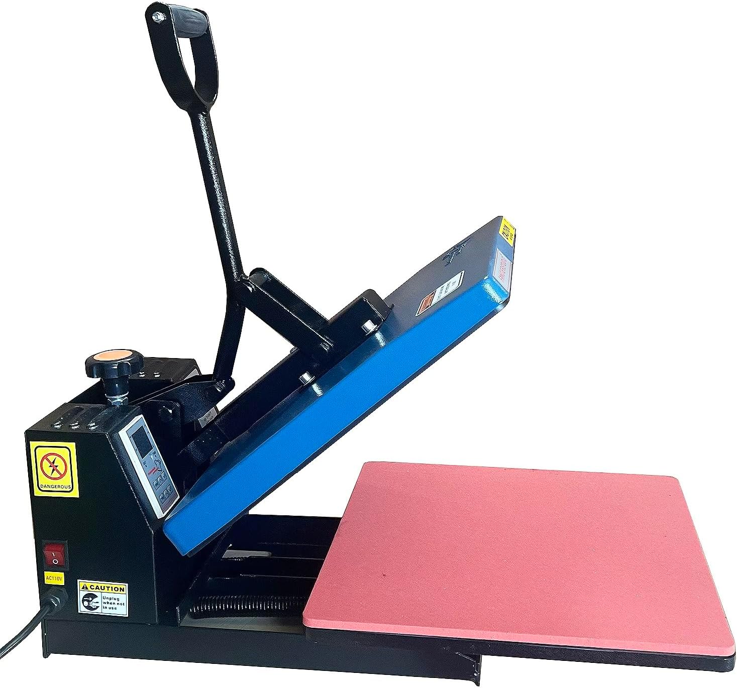 Fancierstudio Heat Press 15x15 - Digital Sublimation & Rhinestone T-Shirt Press (Clamp Shell) (FS15x15 BBP Pull Out)