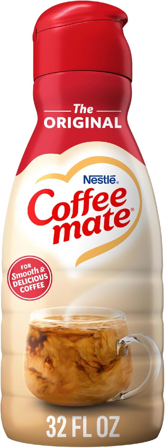 Coffee mate Original Flavored Gluten Free Liquid Non-Dairy Coffee Creamer, 946ml