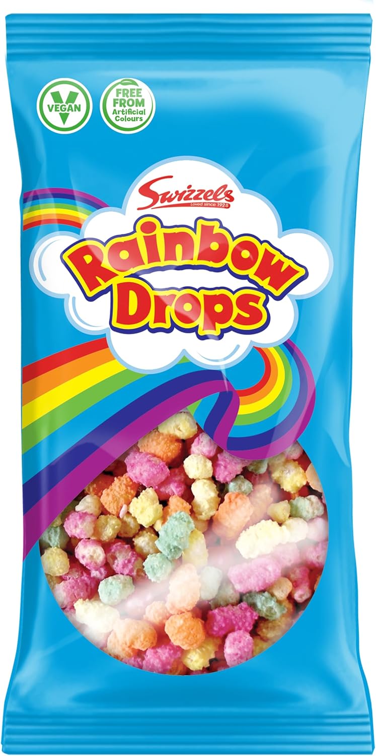 Swizzels Giant Rainbow Drops 70g - A Delicious and Fruity Selection of Chewy Candy Treats