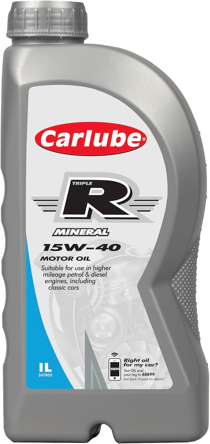 Carlube Triple R 15w40 High Mileage Semi Synthetic Engine Oil 1L