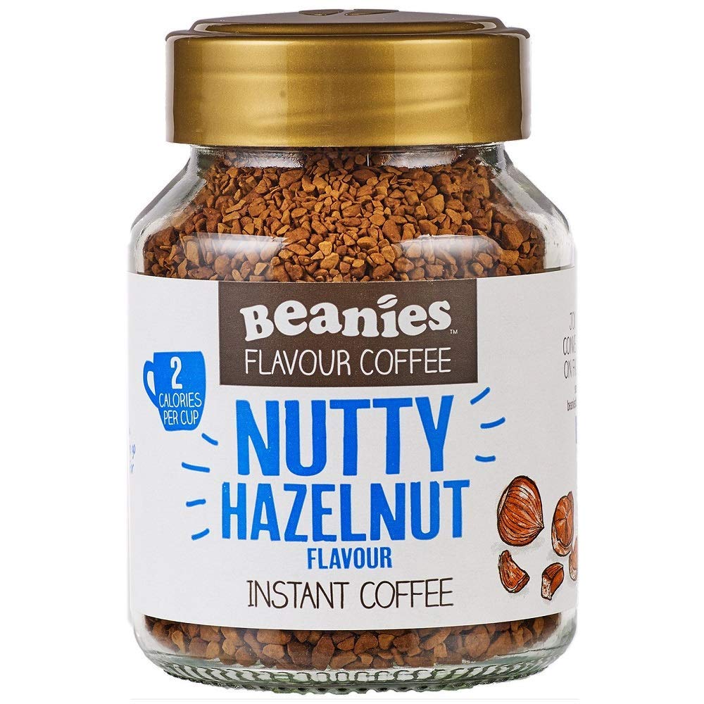 Beanies Nutty Hazelnut Flavour Instant Coffee 50g (Pack of 3)