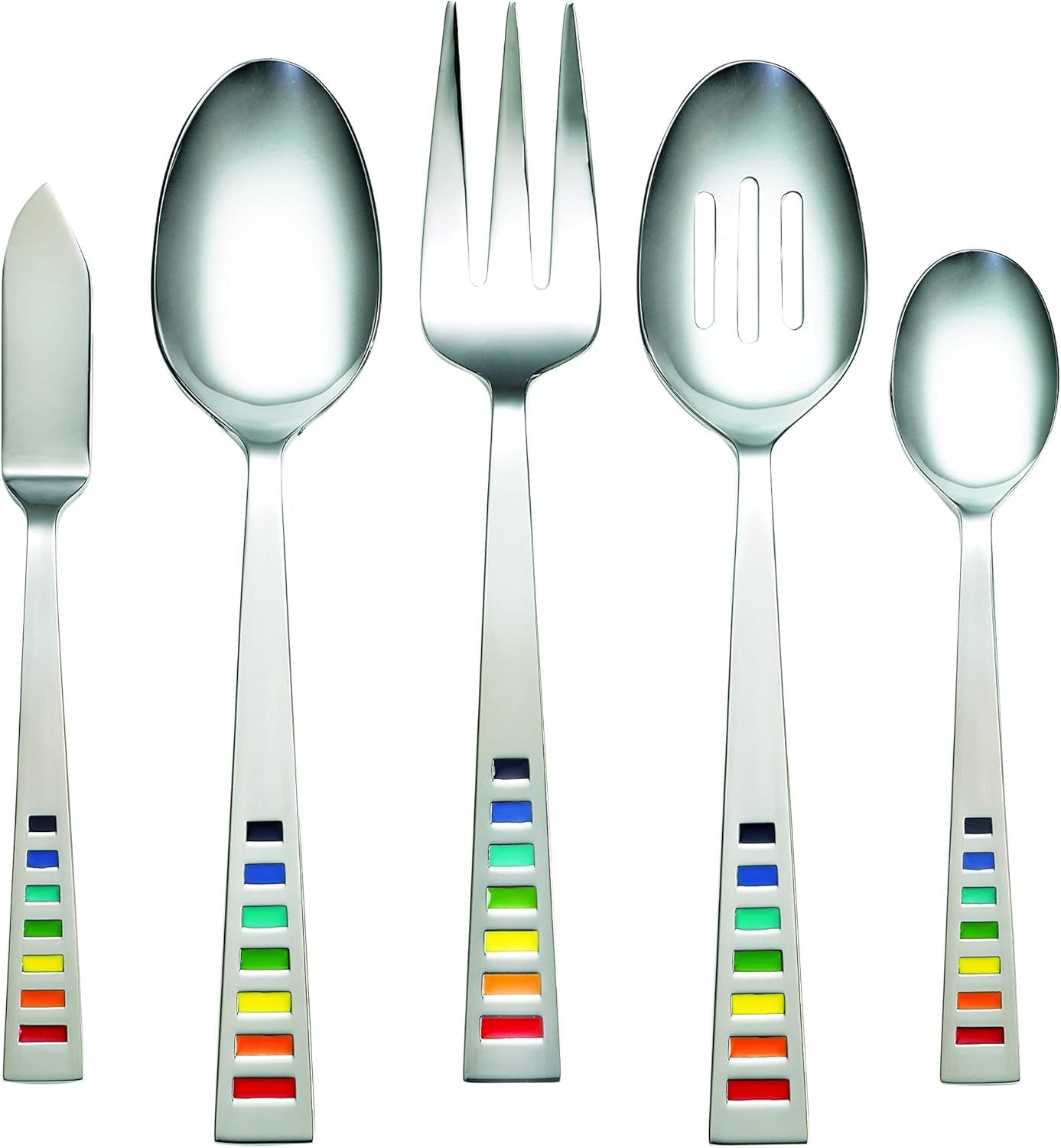 Fiesta Celebration 5 Piece Hostess Set, Stainless Steel