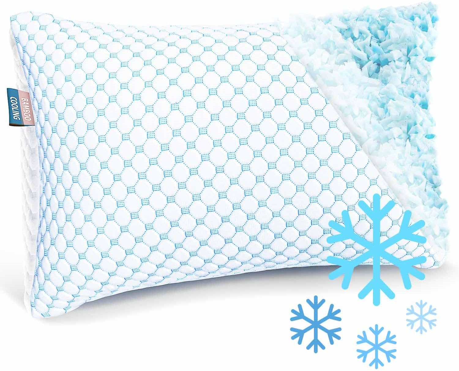 Nestl Cooling Kids Pillow - Memory Foam Pillow for Kids, Gel Infused Cooling Pillow, Breathable Adjustable Pillows, Kids Pillows 13"x18", 1 Pack