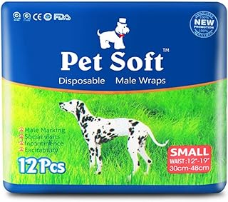 Disposable Dog Diapers Male Physiological Pants Absorb a Large Amount of Urine and Prevent pet estrus (Small, Blue)