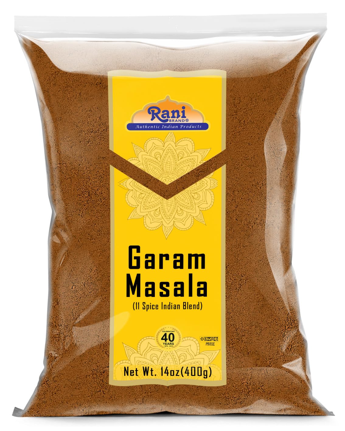 Rani Garam Masala Indian 11-Spice Blend 14oz (400g) ~ All Natural, Salt-Free | Vegan | No Colors | Gluten Friendly | NON-GMO | Kosher | Indian Origin