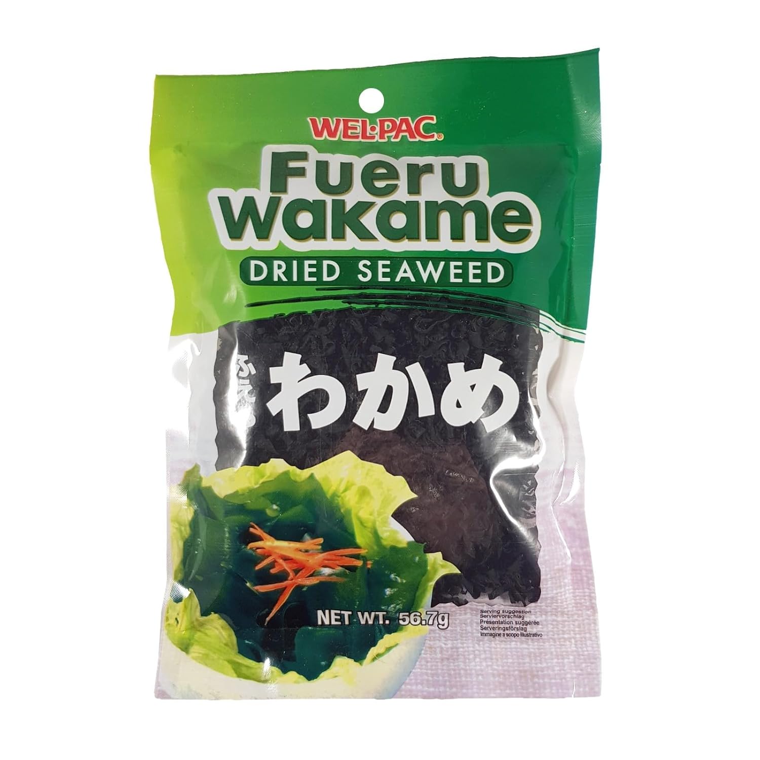 Wel-Pac - Fueru Wakame (Dried Seaweed) Net Wt. 2 Oz.