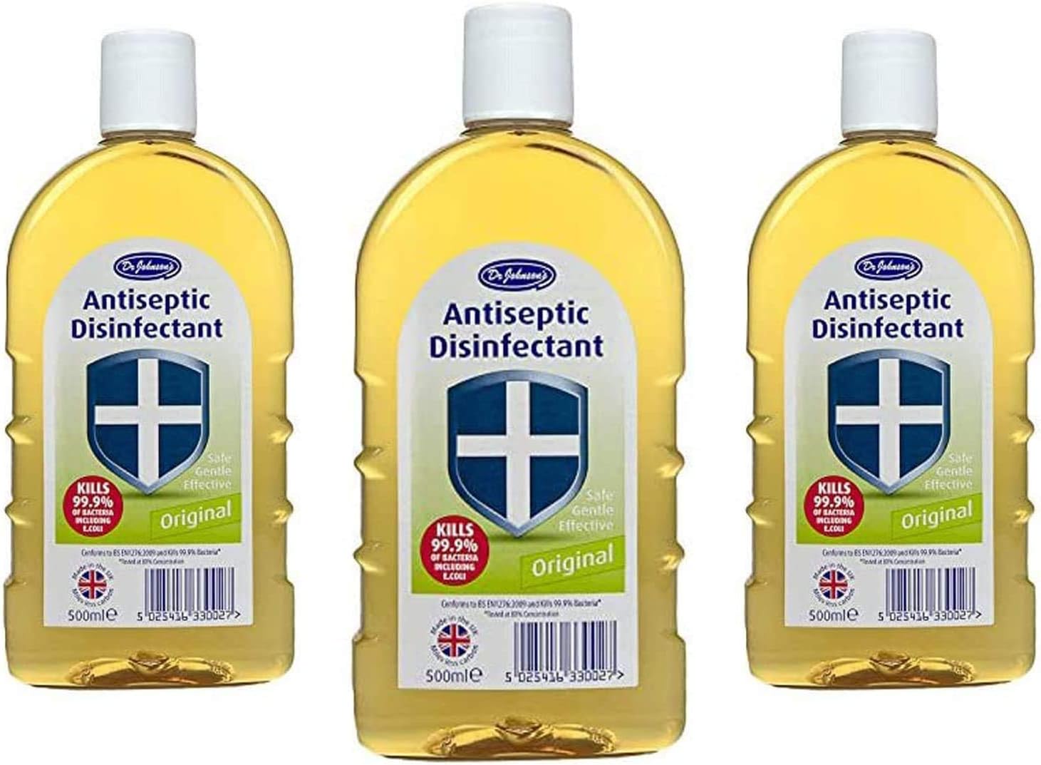Dr Johnson Antiseptic Disinfectant Liquid (3x500ml)