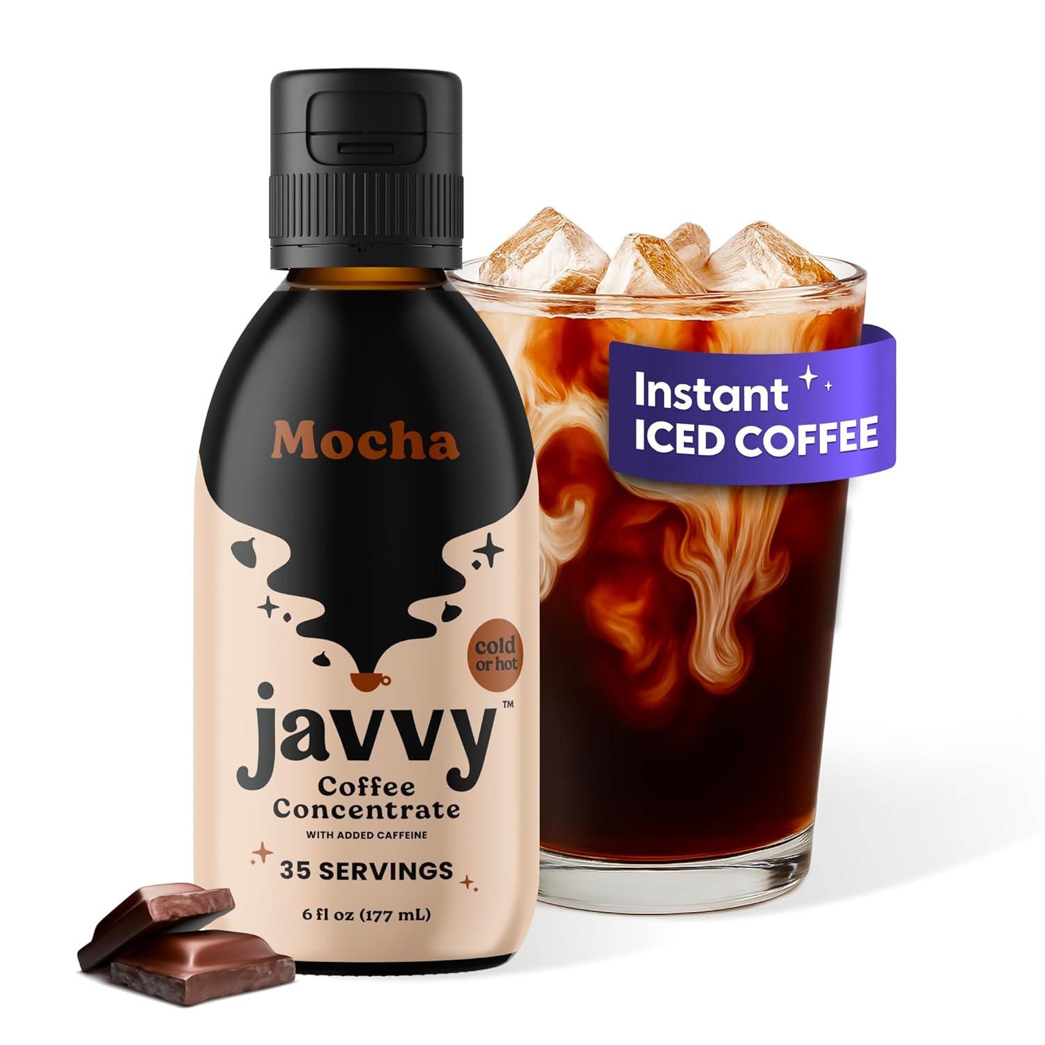 Coffee Concentrate - Cold Brew Coffee, Perfect for Hot or Iced Instant Coffees, Hot Drinks, Cold Brew Concentrate, 35 Servings - Mocha
