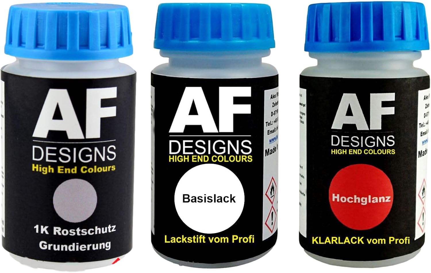 Alex Flittner Designs Paint Pen Suitable for Saturn ZOA Sunset Red Metallic Clear Varnish Primer Car Paint Set