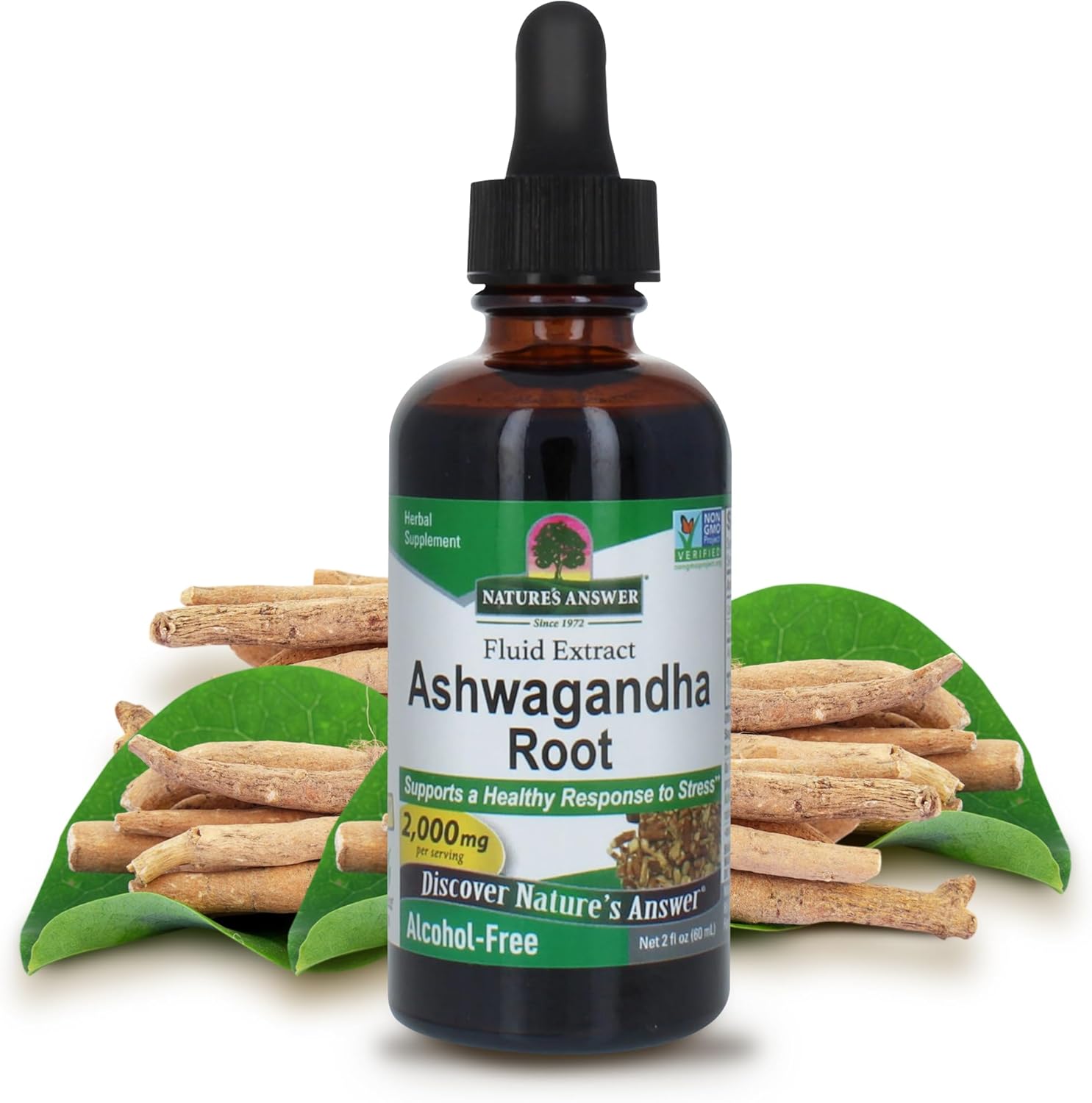 Nature's Answer Alcohol-Free Ashwagandha Root, 2-Fluid Ounces