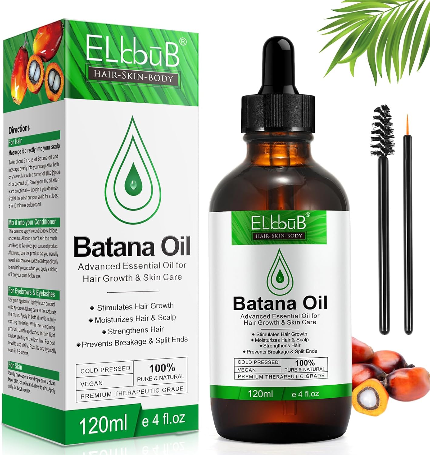 Batana Oil for Hair Growth - Pure Honduran Batana Oil for Enhanced Hair and Skin Vitality, Suitable for All Hair Types
