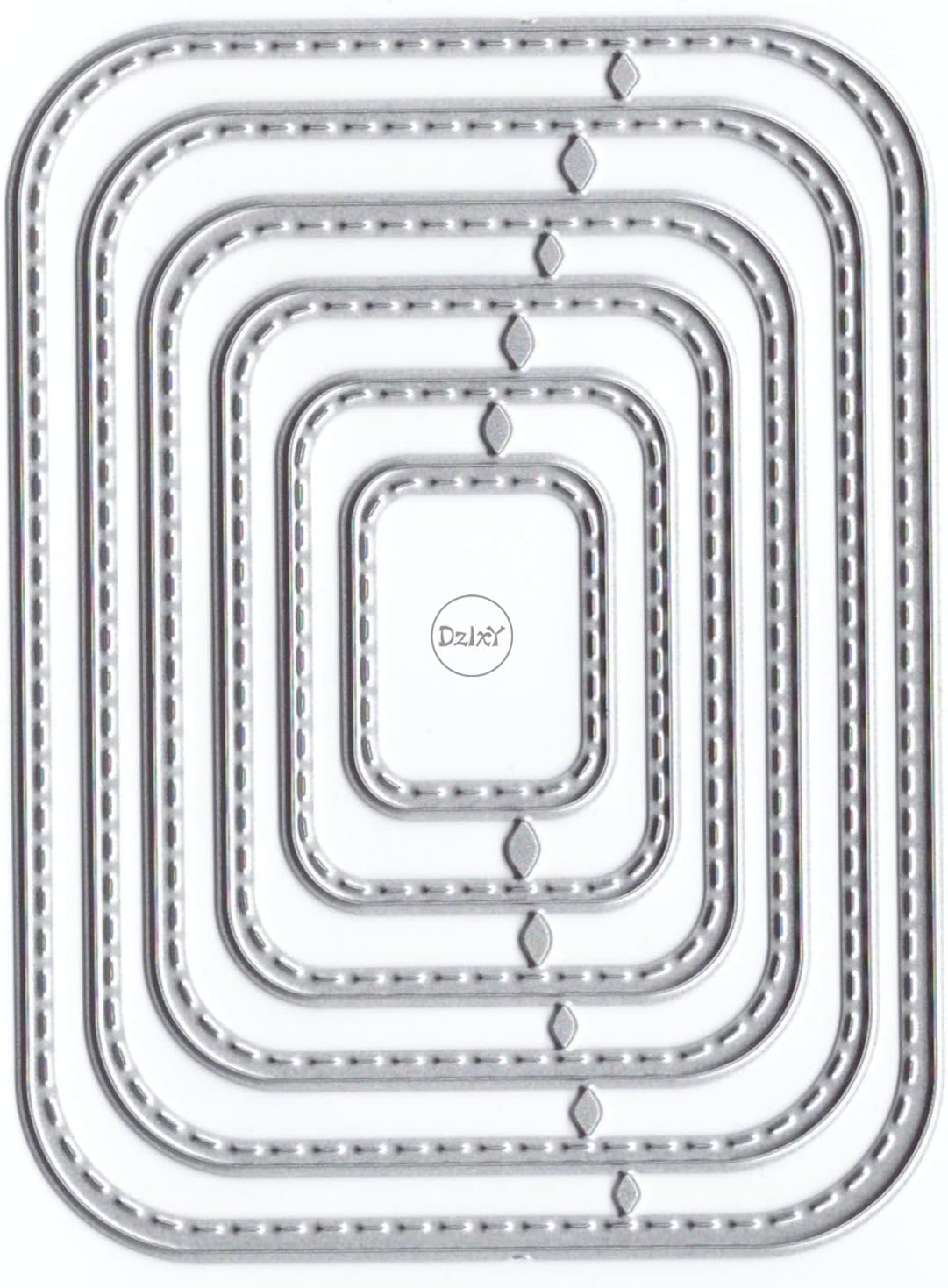 DzIxY Rectangular Round Corner Frame Metal Cutting Dies for Card Making Kit Embossing Paper Die Cuts Scrapbook Machine Stencils Storage Pockets Supplies