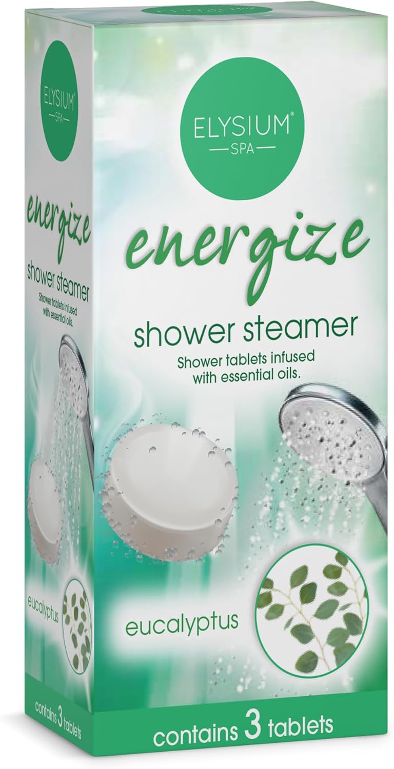Elysium Spa Shower Steamers Infused with Essential Oils – Eucalyptus (3 Pack)