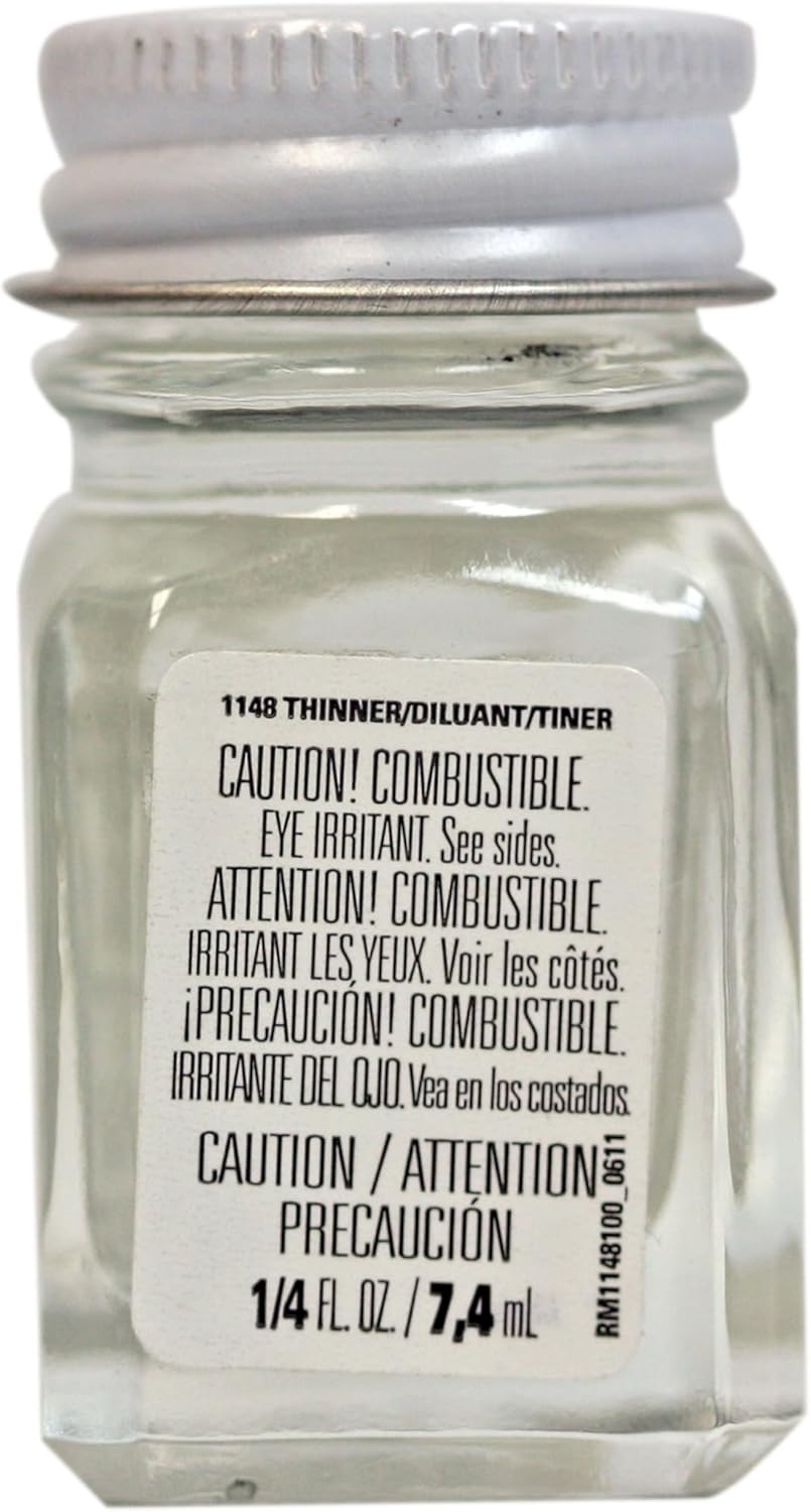Testors 1148TT Enamel Paint Thinner, 0.25 Oz