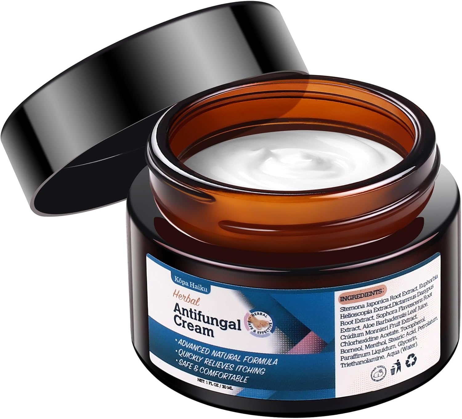 Antifungal Herbal Cream Anti Fungal: Athlete's Foot, Jock Itch, and Ringworm Care – Gentle, Soothing Formula – Ideal for Feet and Body (30g)