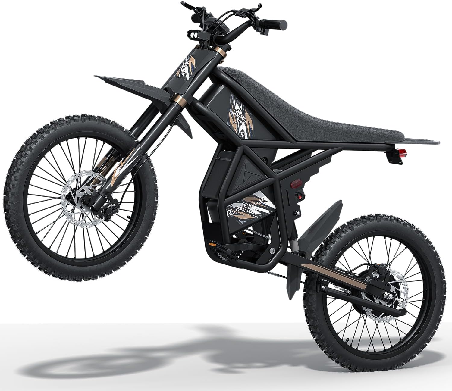 Winter Electric Dirt Bike for Adults, Upgraded 3000W 60V 50MPH //2400W 48V 37MPH Dirtbike, 36.4AH Dual Battery Ebike Up to 85 Miles, 25" Motorcycle Tire, UL2849 All Terrain for Mountains, Snow, Sand