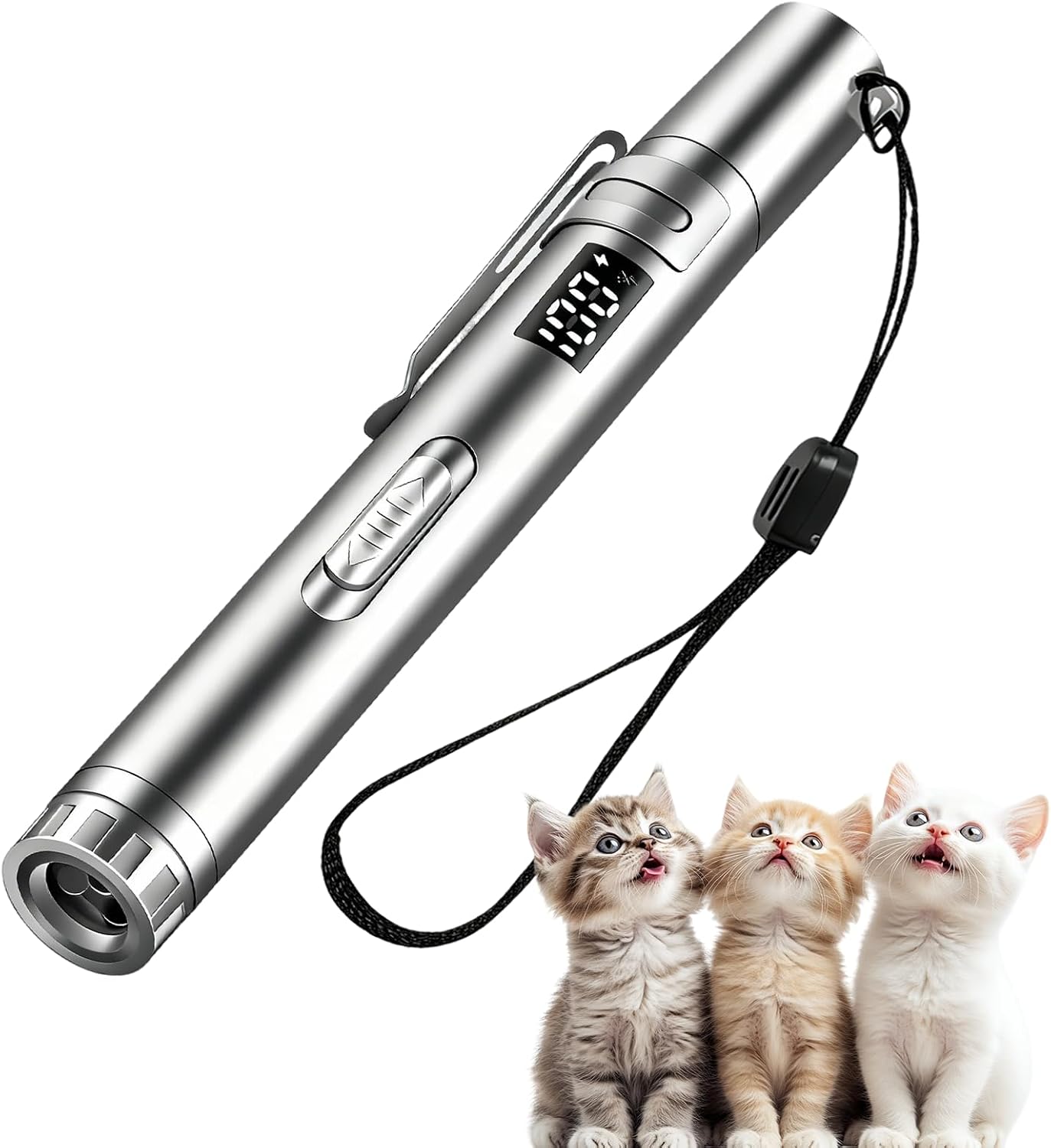 Interactive Cat Toy, 7 in 1 Rechargeable LED