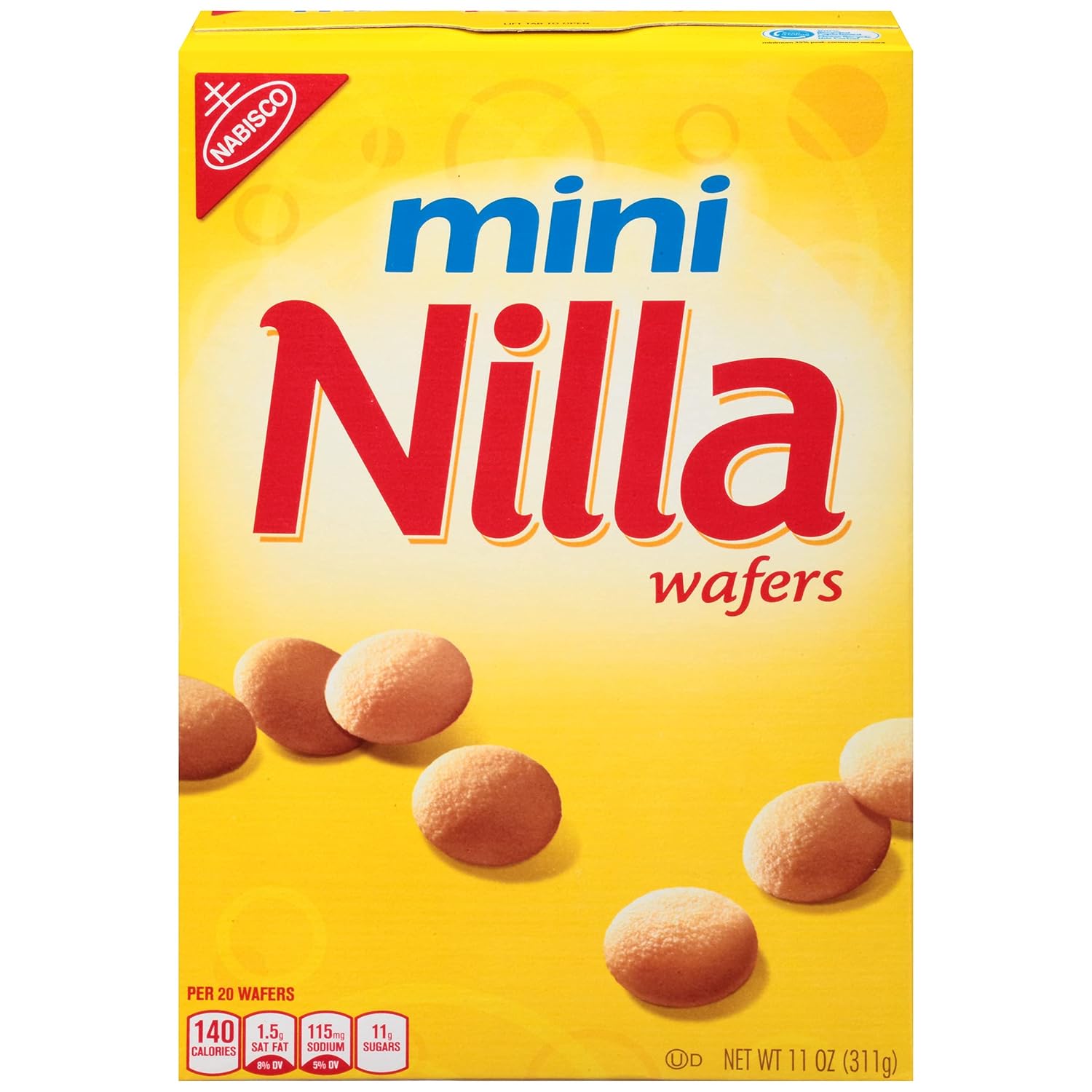 Nilla Wafers Mini Vanilla Wafer Cookies, 2 Pack of 11 oz Box