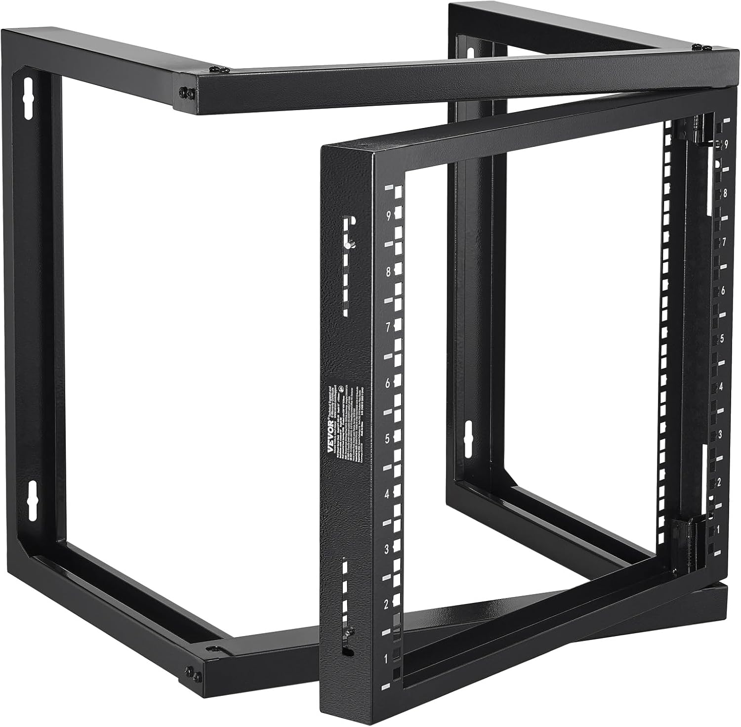 VEVOR 9U Server Rack, Wall Mount Network Rack for 19 Inch IT & AV Equipment, Open Frame 18" Deep 150 lbs Max Load Capacity
