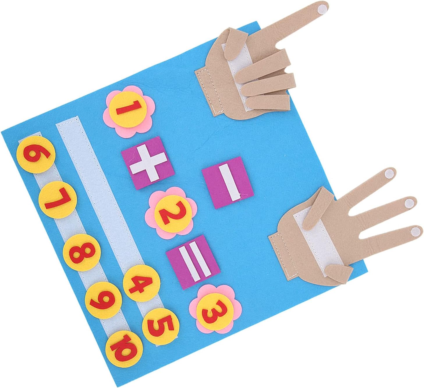 Qcwwy Bright Colors That Felt Bustling Books for the Cognition of Color, Supplement and Subtraction Game for Early Childhood Education, Selective Material for Young Children Together