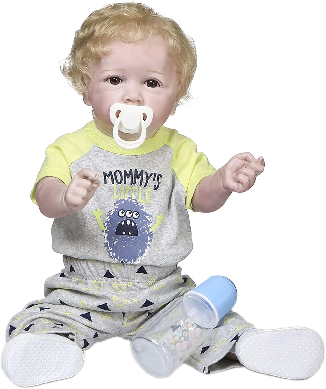 HAMIMI Reborn Baby Dolls Soft Silicone Body 56cm 22inch Rebirth Doll Realistic Handmade Lifelike for 3-10 Children's Gifts