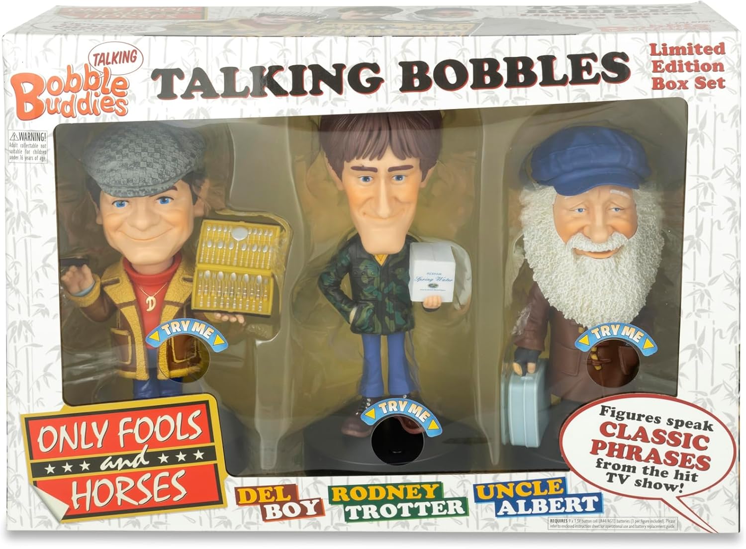 Sporting Profiles Only Fools and Horses TALKING Bobblehead Bobble Head Vinyl Figure Exclusive Multipack LARGE 7 Inches Limited Edition