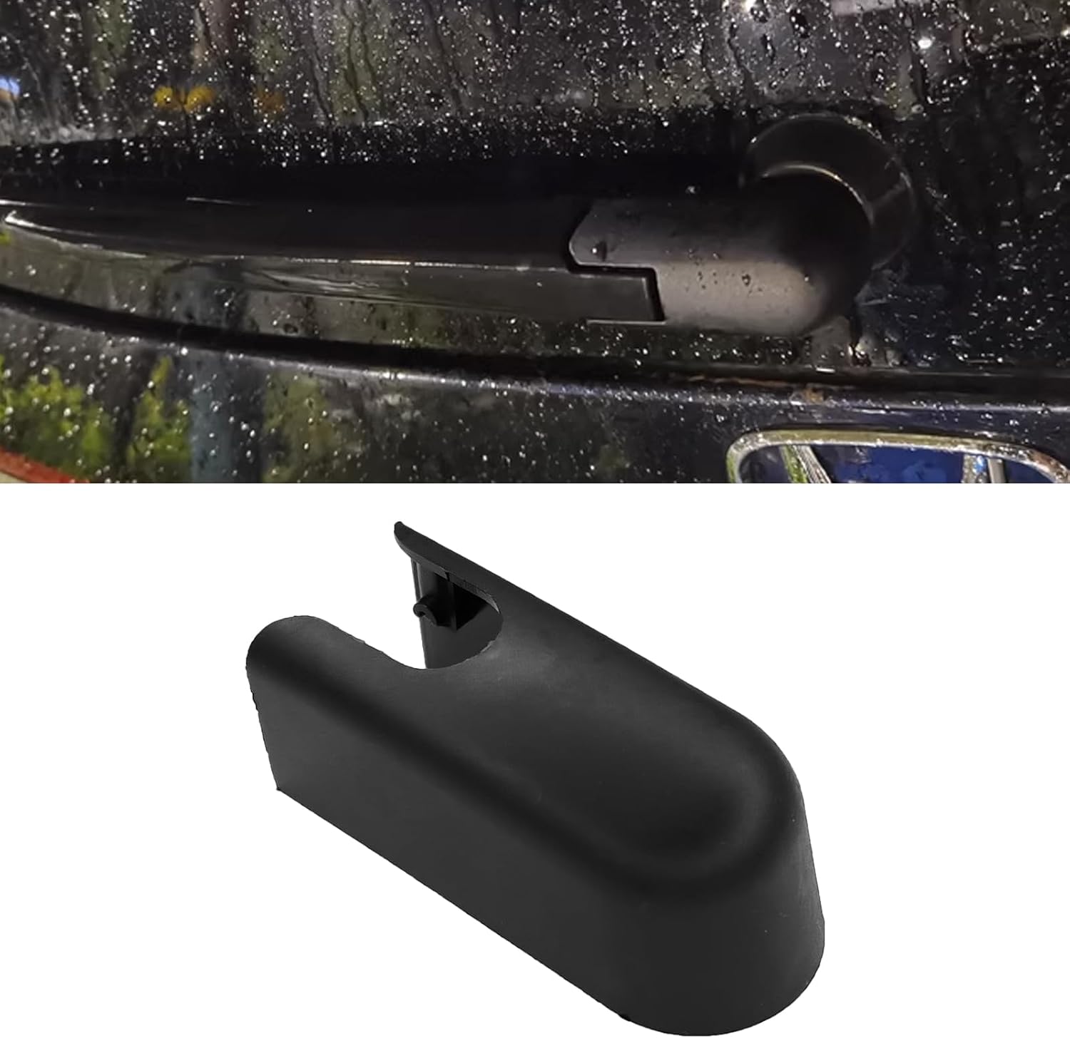 Rear Windshield Wiper Arm Cover Cap Replacement, BB5Z-17C526-A Rear Wiper Cover Compatible with Ford Escape 2013-2024 Explorer 2011-2019 Police Interceptor Utility 2013-2019, Lincoln MKC/MKX