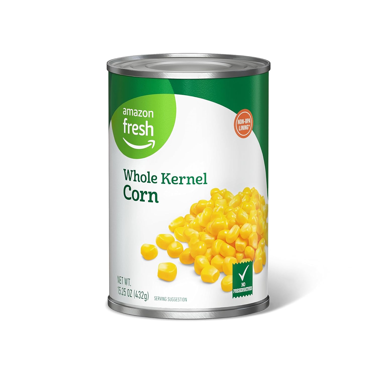 Amazon Fresh, Canned Whole Kernel Corn, 15.25 Oz