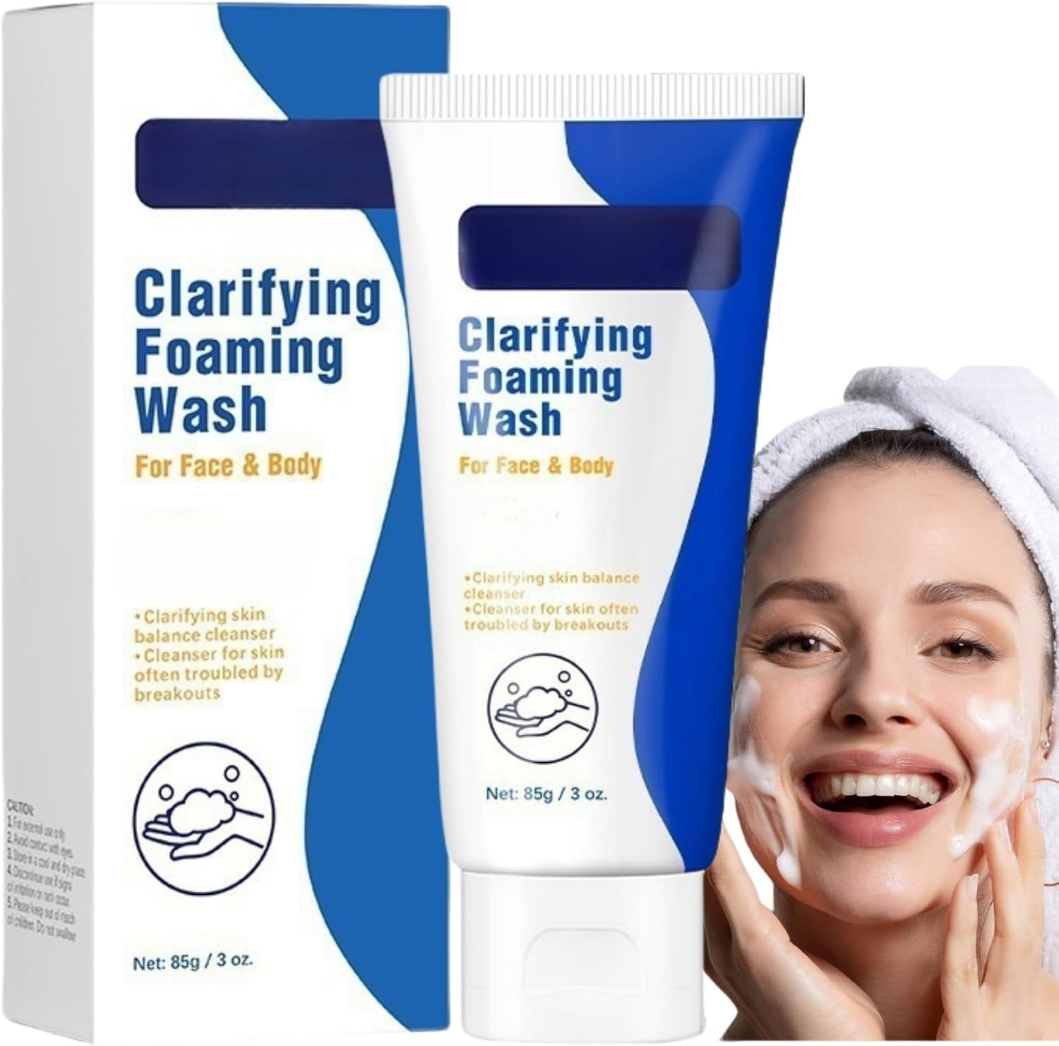 Acne Foaming Wash Mild Daily Facial Cleanser For Deep Pore Cleansing,Facial Foaming Cleanser,Exfoliating Face Wash,Acne Foam Wash,Mild Cleansing For Problem Acne Skin,Face Wash Women,Foaming Cleanser