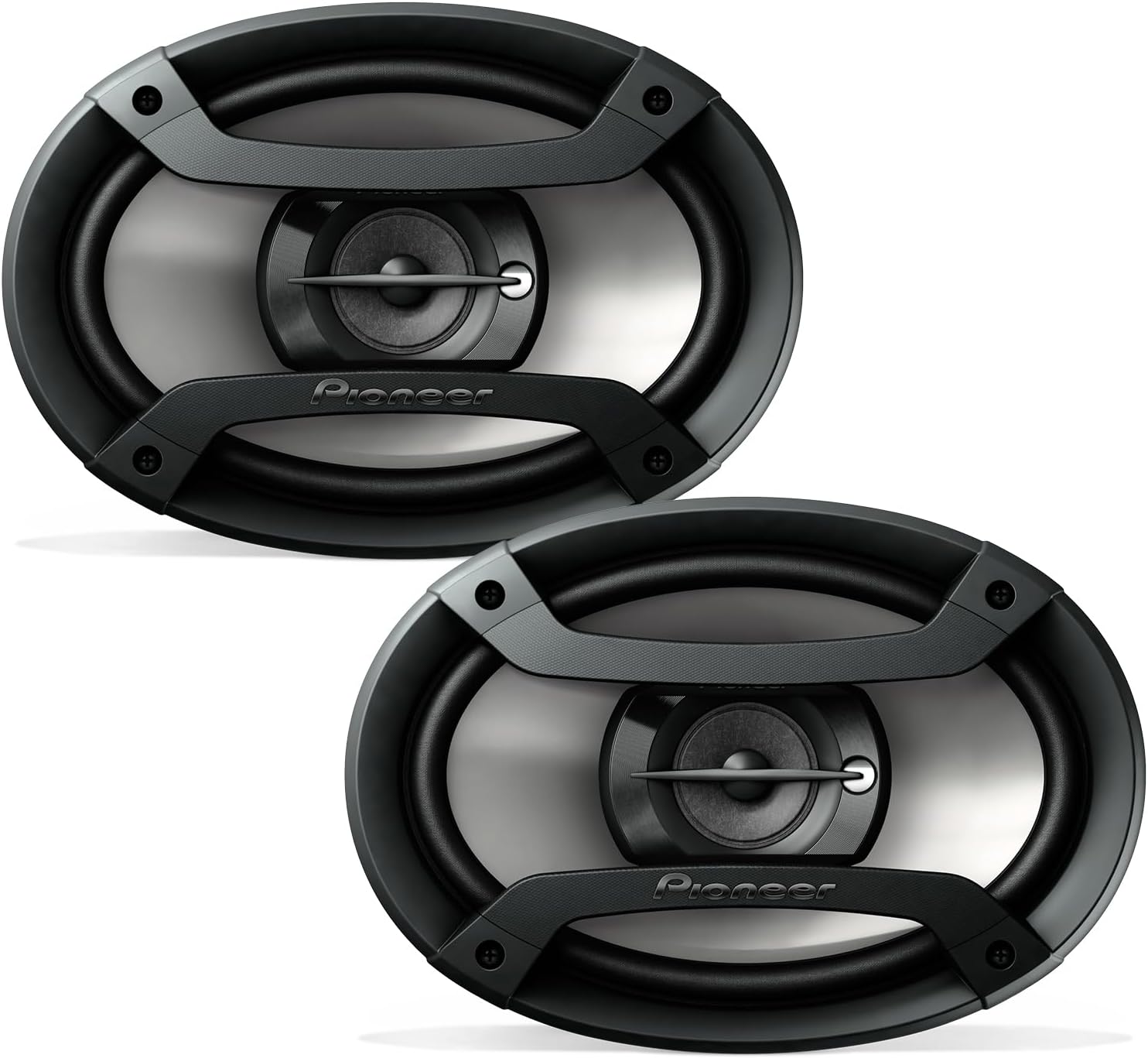 Pioneer TS-F6935R 3-Way Coaxial Car Audio Speakers - 6" x 9" Passive Car Speakers (Pair), 230 W Max Power, Black and Silver