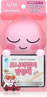 AURA Monitor-Mounted Air Freshener, Apeach (Will You Marry Me, 0.15fl oz) - Odor Fighting for Car, Laptop, TV, Home. Kakao Friends Figurine. No Spill Air Freshener, Accessories.