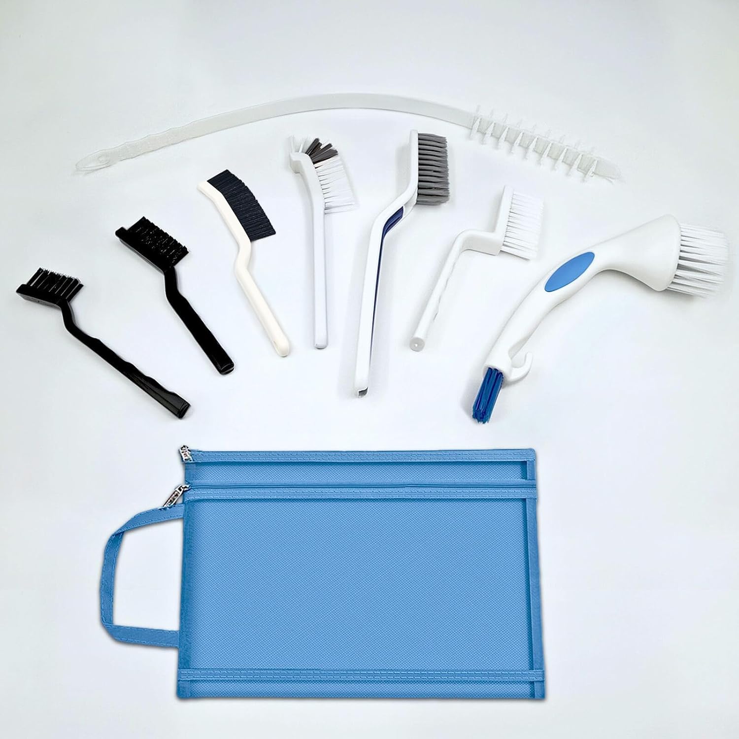 10PCS Washing Machine Cleaning Brush Set – Front Load Washer Cleaner Brush for Deep Cleaning Drum, Rubber Seal, Detergent Tray & Crevices – Washing Machine Cleaning Tool Kit (10PCS Cleaning Brush)