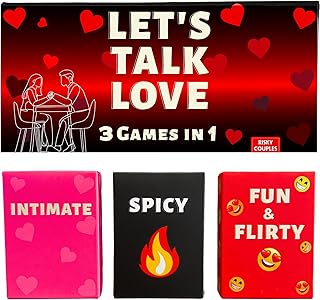 Let's Talk Love - Couples Games for Fun and Romantic Date Night. Perfect Game Gift to Spice up Your Relationship - Intimate and Spicy Ideas