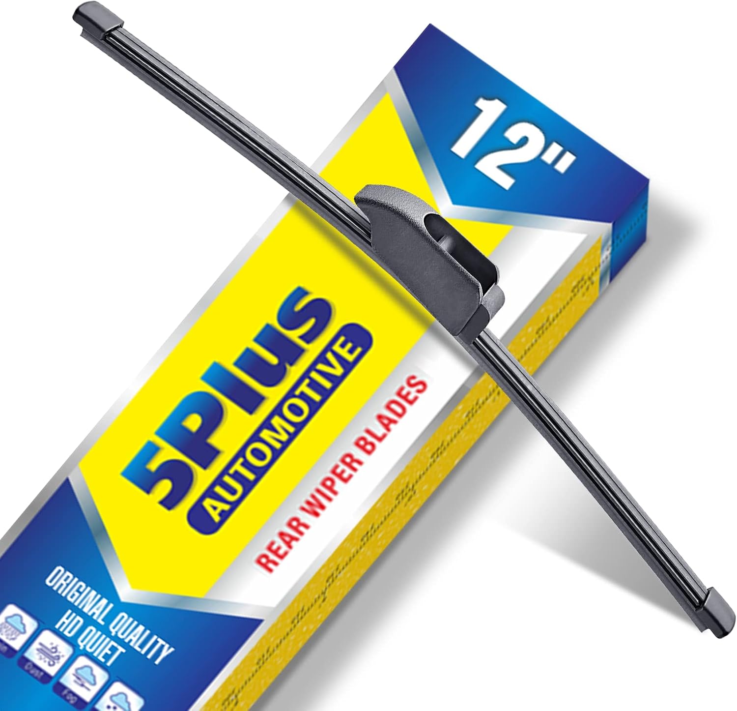 5 PLUS® 12" Rear Wiper Blade Replacement for Kia Niro 2020 2019 2018 2017 /Jaguar F-Pace 2020 2019 2018 2017 BACK Windshield Wiper Blade (A300H)