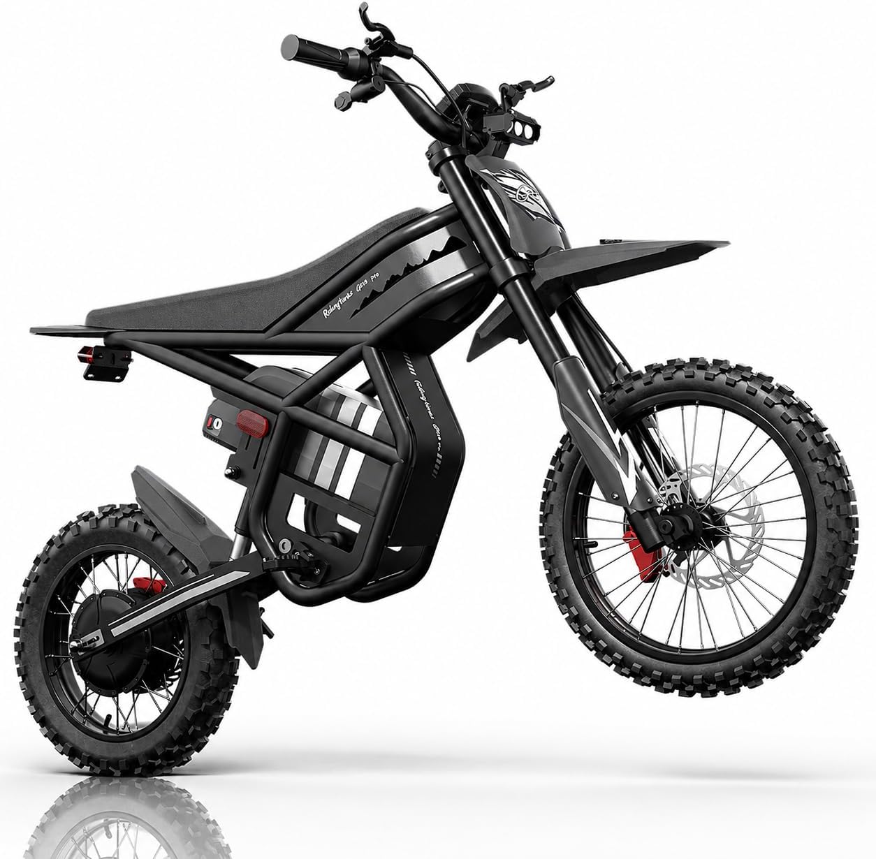 Riding'times GT73 PRO /GT54 PRO Electric Dirt Bike for Adults Teens, 3000W 60V 50MPH / 2400W 48V 37MPH Ebike with Motorcycle Tire, Dual Hydraulic Brakes Mountain Off-Road Dirtbike for Ages 13+