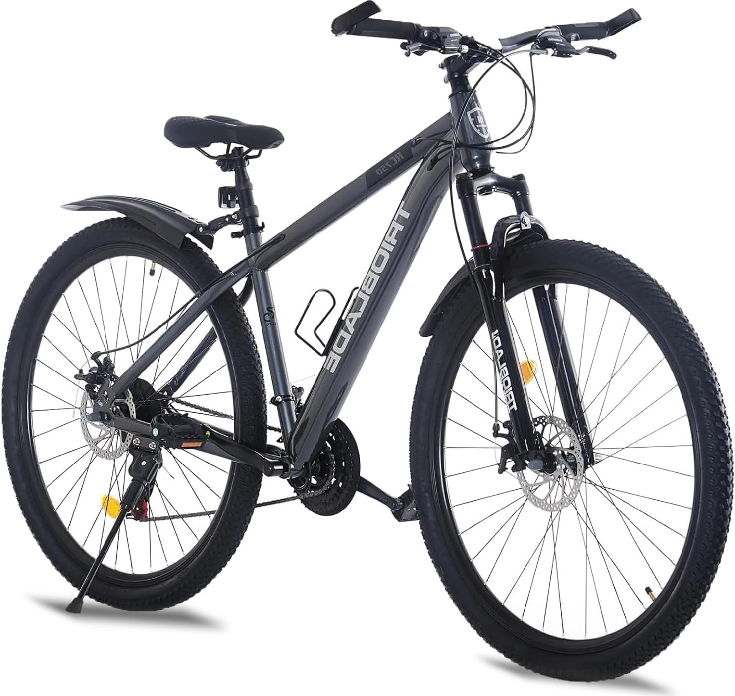 24 26 27.5 29Inch Mountain Bike 21 Speed Drivetrain Hardtail Bicycle Mens Women Mountain Bike With Shock Lightweight Sport Cycling Bike for Adult with Mudguard MTB Bicycle