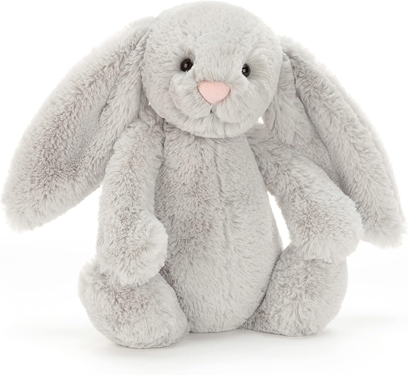 Jellycat Bashful Grey Bunny Stuffed Animal, Medium 12 inches - Rabbit and Bunny Plush Toy - Classic Children's Gift