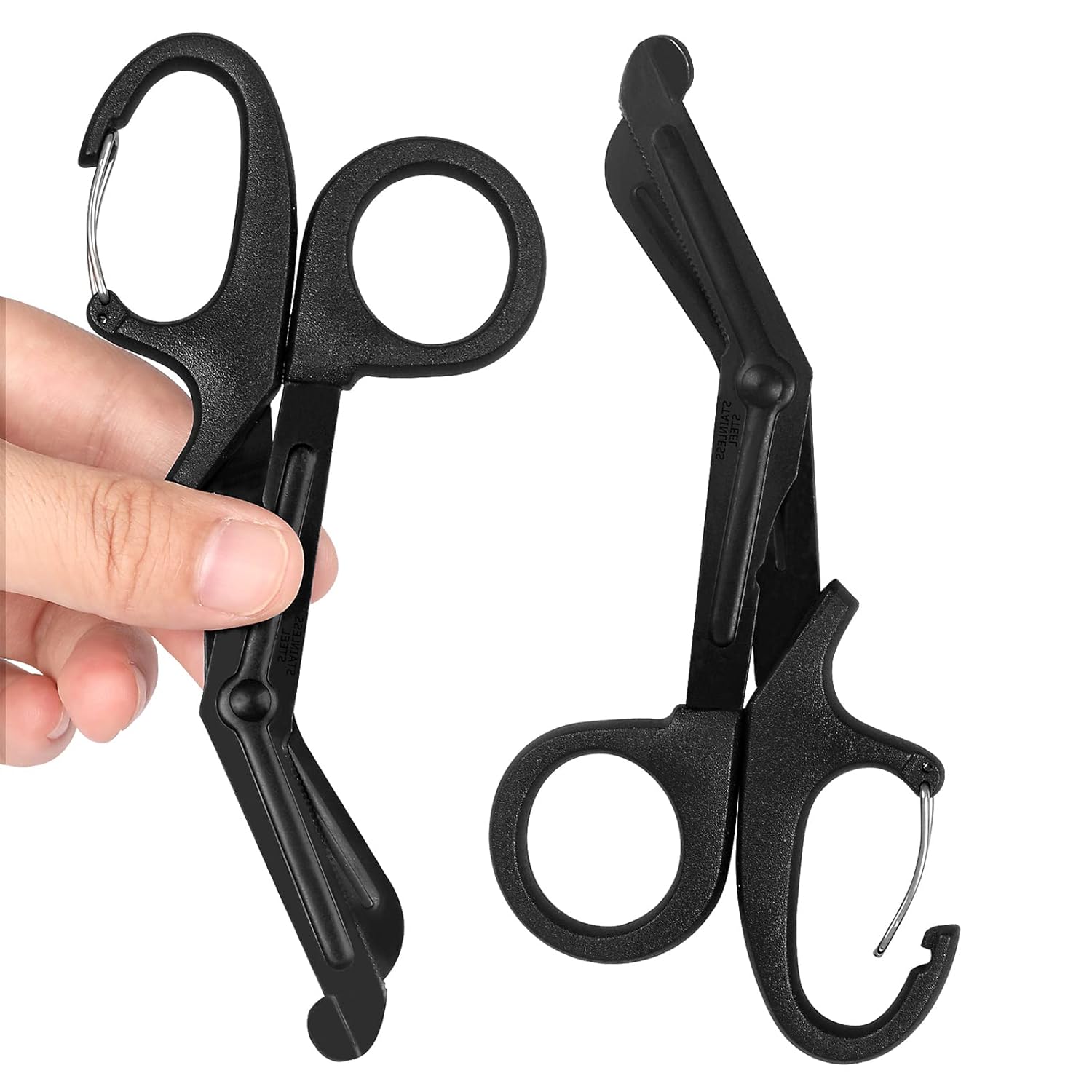 2 Pack Trauma Shears, 5.8 Inch Stainless Steel Medical Scissors, Bandage Scissors with Carabiner, Nursing Scissors Surgical Scissors for Nurses, Doctors, Nursing Students, EMT and EMS
