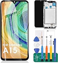OLED for Samsung A15 4g Screen Replacement for Samsung Galaxy A15 4G/5G LCD Display Digitizer Touch Screen Assembly Repair Kits with Frame SM-A155F SM-A156B Black(Not Original)