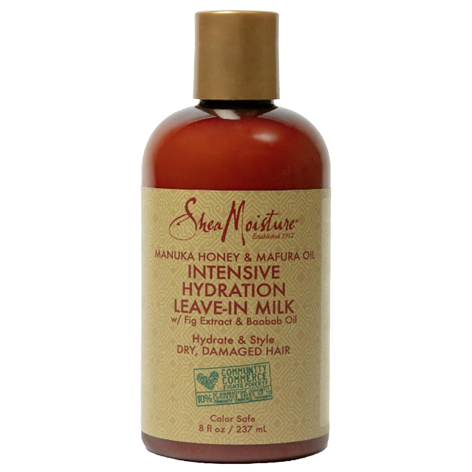 SheaMoisture Hydration Hair Milk Manuka Honey and Mafura Oil for Dry Hair to Hydrate and Style Hair 8 oz