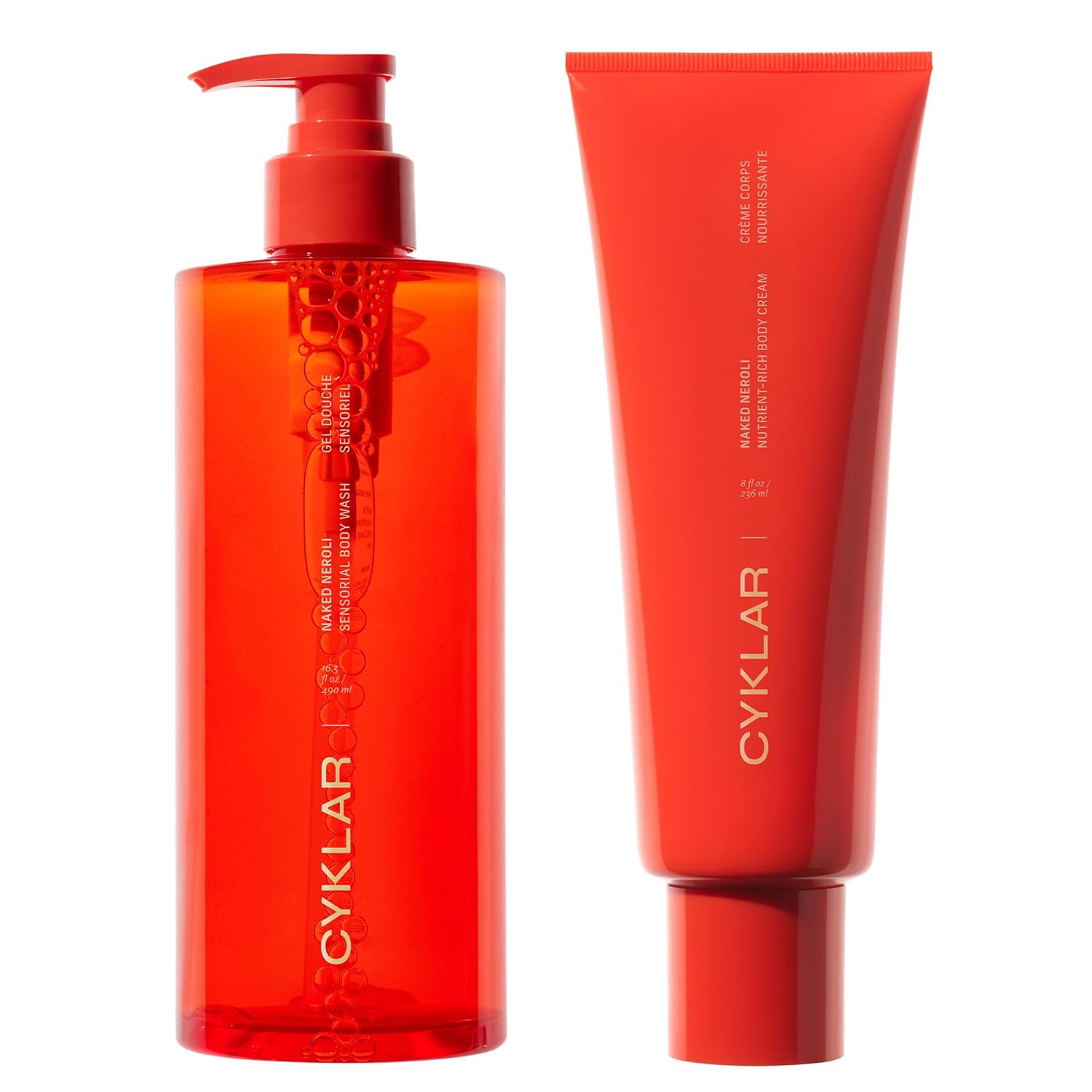 Nutrient Rich Body Cream - Sensorial Body Wash - Bundle - Naked Neroli Fragrance