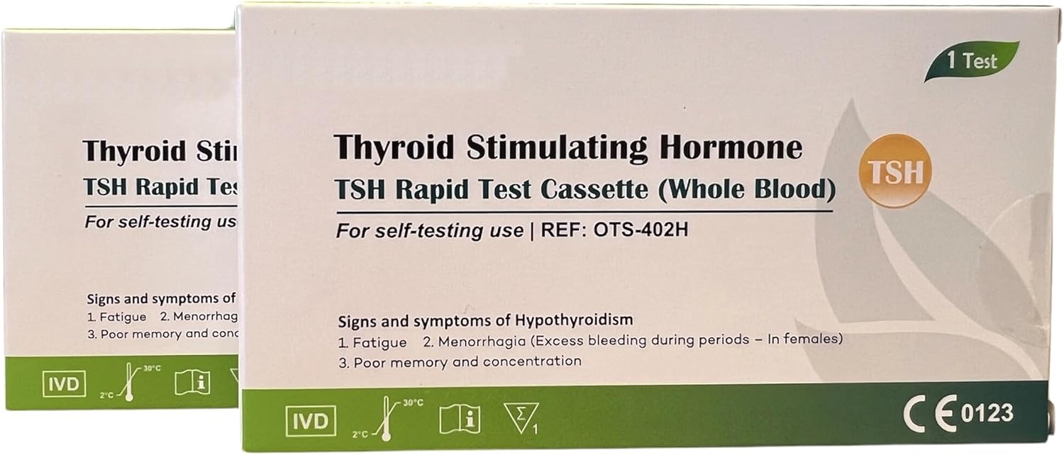 2 x Underactive Thyroid Test Kit, TSH Blood Tests for Hypothyroidism